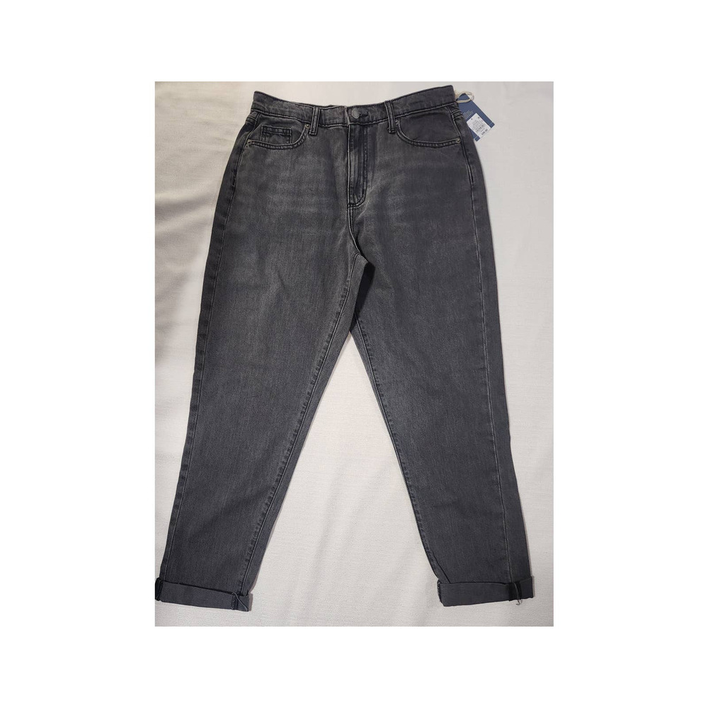 woman's boyfriend jeans black 27 waist universal thread size 4